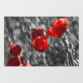 Vinilos Para Cristales Adhesivo para Ventana - Amapolas Silvestres