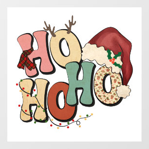 Vinilos Para Cristales Adorables Navidades Ho Ho Ho