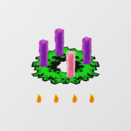Vinilos Para Cristales Advent Wreath