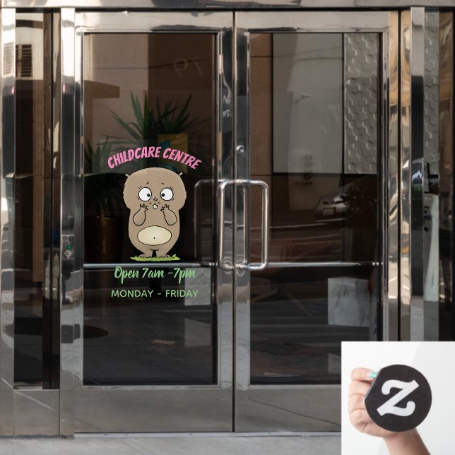 Vinilos Para Cristales Afortunadamente adorable personalizado de hámster  (Puerta de oficina)