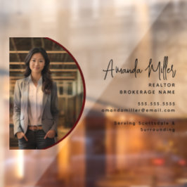 Vinilos Para Cristales Agente inmobiliario Realtor Broker personalizado