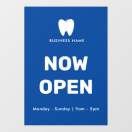 Vinilos Para Cristales Ahora Open Dentist | Logotipo del horario de apert