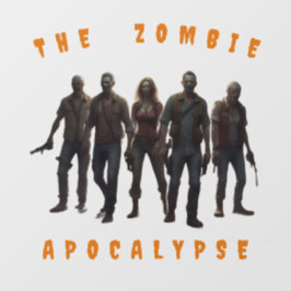 Vinilos Para Cristales AI Zombie Apocalypse Window Cling Decal