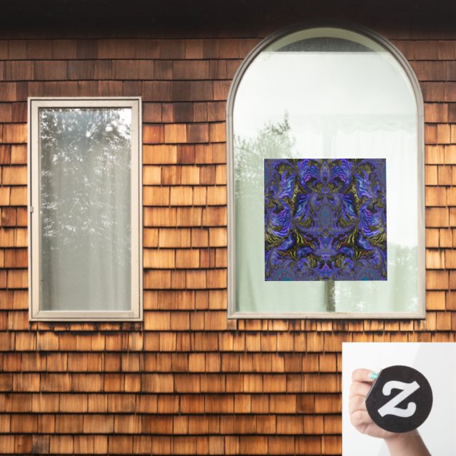 Vinilos Para Cristales Alas de mariposa holográfica Fractal Suncatcher (Ventana de inicio)