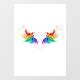 Vinilos Para Cristales Alas del arco iris fluidas