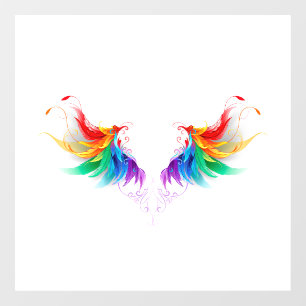 Vinilos Para Cristales Alas del arco iris fluidas
