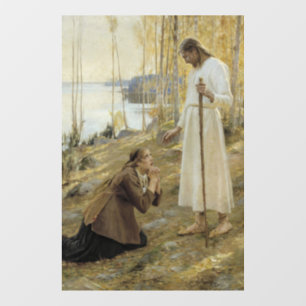 Vinilos Para Cristales Albert Edelfelt - Cristo y María Magdalena