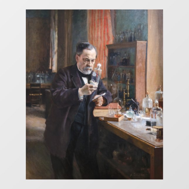 Vinilos Para Cristales Albert Edelfelt - Retrato de Louis Pasteur (Hoja)