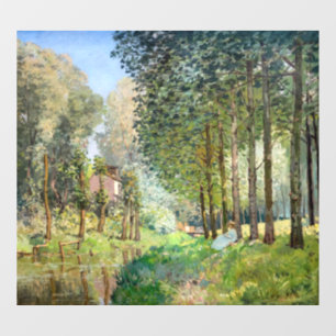 Vinilos Para Cristales Alfred Sisley - Descansa a lo largo del Stream