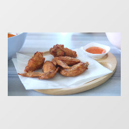 Vinilos Para Cristales Alimentos tailandeses de pollo frito Alas de pollo