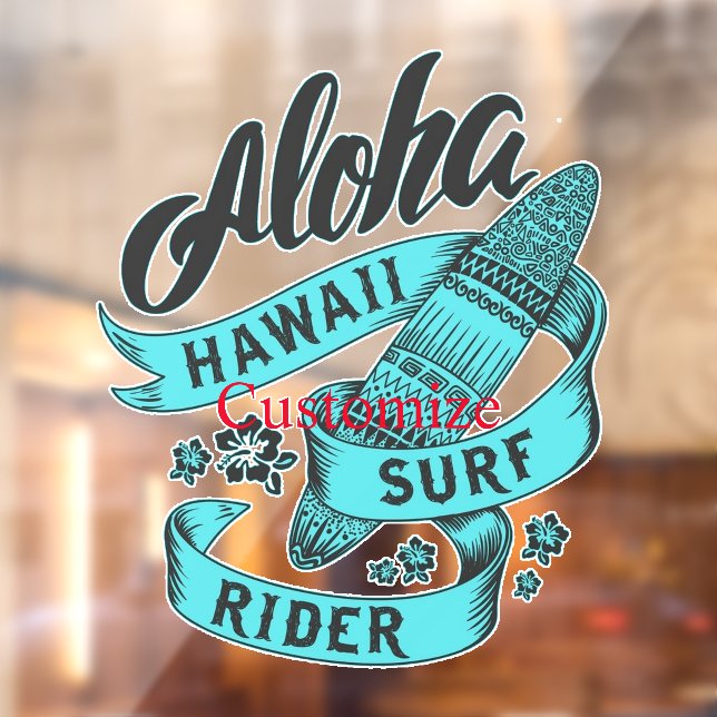 Vinilos Para Cristales Aloha Hawaii Surf Rider Thunder_Cove (Hoja 2)