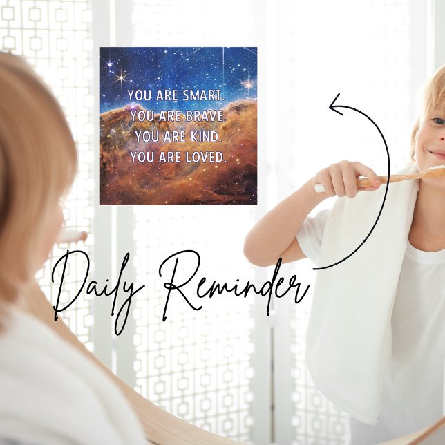 Vinilos Para Cristales Amado tipo de valiente inteligente (Positive Daily Affirmations for Kids: You are Smart. You are Brave. You are Kind. You are Loved.)