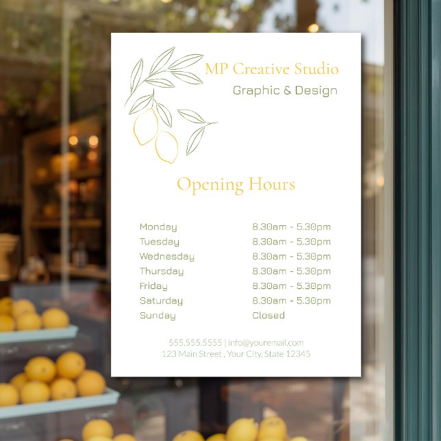 Vinilos Para Cristales Amalfi Lemon Chic (Subido por el creador)