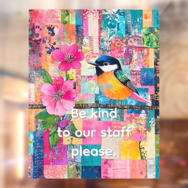 Vinilos Para Cristales Amar a nuestro personal, por favor (Hoja 2)