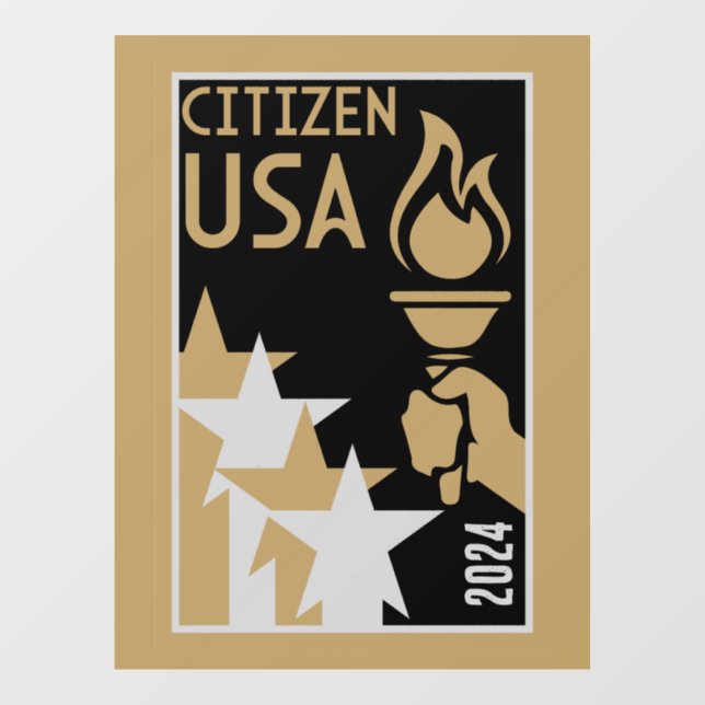Vinilos Para Cristales American Citizenship Gifts (Hoja)