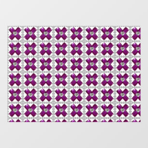 Vinilos Para Cristales Amethyst Diamond Art, Purple
