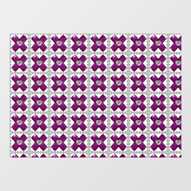 Vinilos Para Cristales Amethyst Diamond Art, Purple (Hoja)