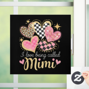 Vinilos Para Cristales Amo ser llamada Mimi Abuela Mamá Día de la Madre