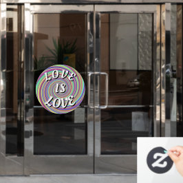 Vinilos Para Cristales Amor es Amor Pride Ventana adhesiva