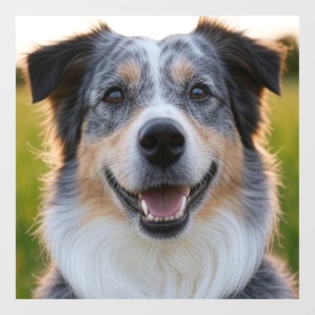 Vinilos Para Cristales Añadir Personalizar de fotografía Mascota (Hoja)