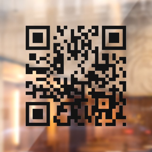 Vinilos Para Cristales Añadir su código QR mínimo negocio (Hoja 2)