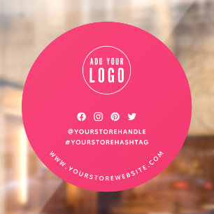 Vinilos Para Cristales Añadir un logotipo como fondo editable para medio