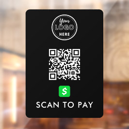 Vinilos Para Cristales Análisis de código QR de CashApp para pagar el log