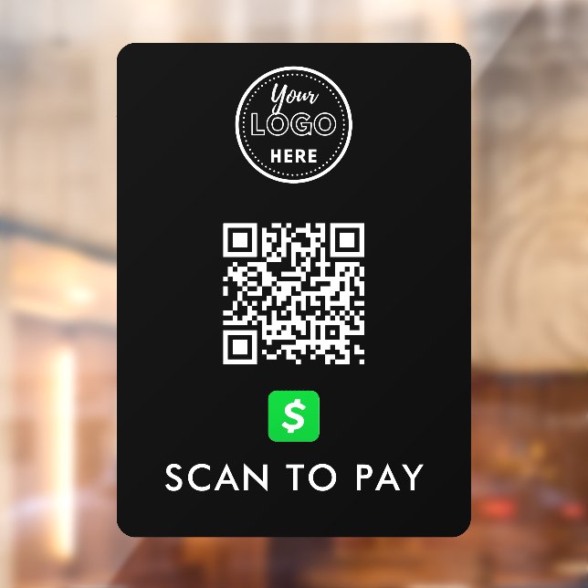 Vinilos Para Cristales Análisis de código QR de CashApp para pagar el log (Hoja 2)