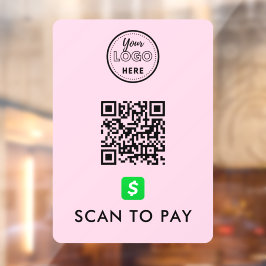 Vinilos Para Cristales Análisis de código QR de CashApp para pagar el log