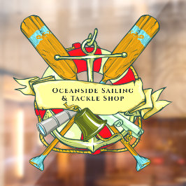 Vinilos Para Cristales Ancla Genérica personalizar Oars Nautical Theme