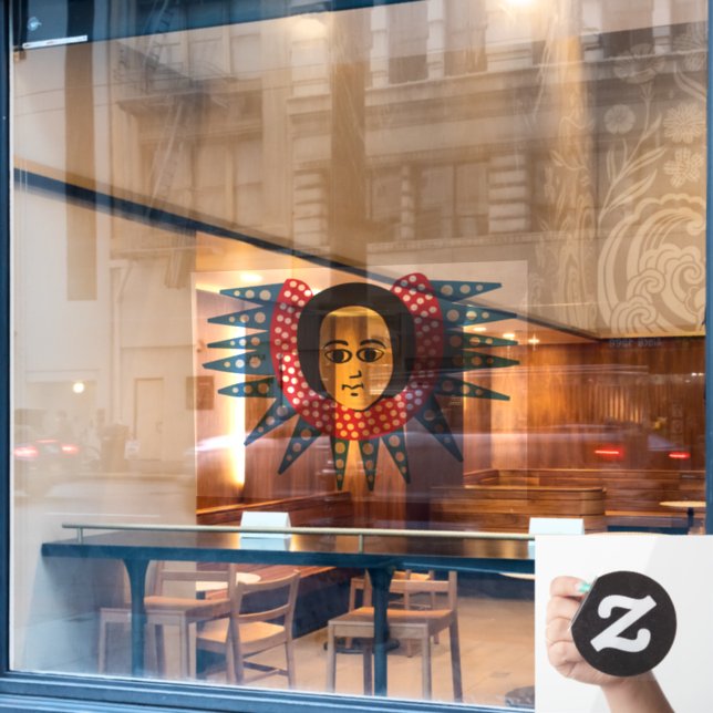 Vinilos Para Cristales Ángel etíope (Ventana de cafetería)