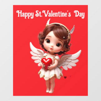 Vinilos Para Cristales Angel With Heart Window Cling