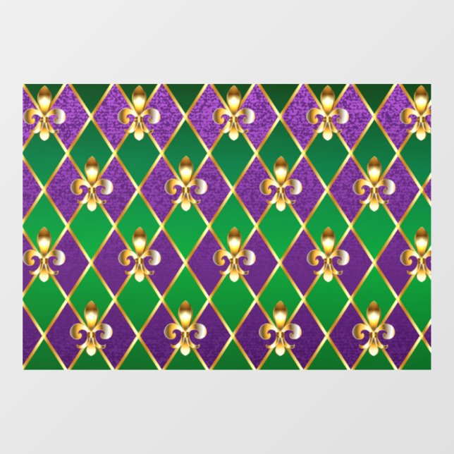 Vinilos Para Cristales Antecedentes de joyas Mardi Gras (Hoja)