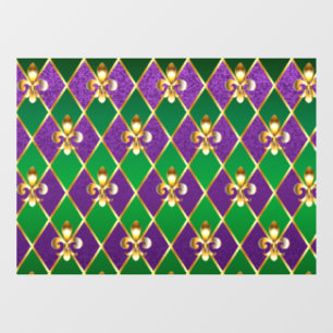 Vinilos Para Cristales Antecedentes de joyas Mardi Gras