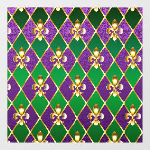 Vinilos Para Cristales Antecedentes de joyas Mardi Gras