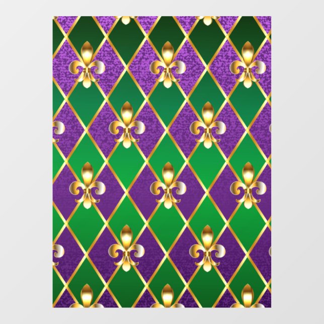 Vinilos Para Cristales Antecedentes de joyas Mardi Gras (Hoja)