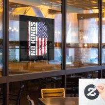 Anti Trump No Reyes Bandera de EE. UU. Protesta Ci