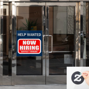 Vinilos Para Cristales Anuncio de vacante de empleo de ayuda de contratac