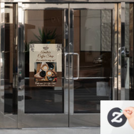 Vinilos Para Cristales Anuncio personalizado para la puerta principal de