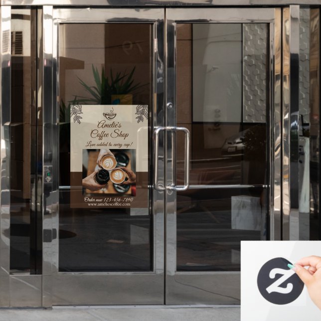 Vinilos Para Cristales Anuncio personalizado para la puerta principal de  (Puerta de oficina)