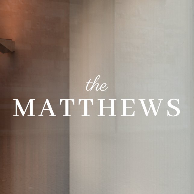 Vinilos Para Cristales Apellido | Puerta de entrada blanco transparente (Subido por el creador)