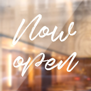 Vinilos Para Cristales Apertura de los negocios modernos y abiertos