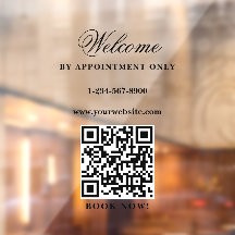 Apertura sólo cita horario comercial elegante