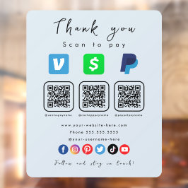 Vinilos Para Cristales Aplicación de pago por Venmo de Paypal para código