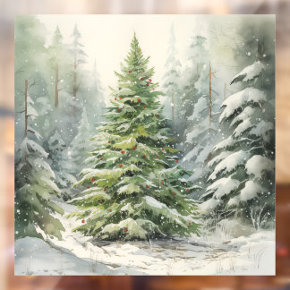 Vinilos Para Cristales Árbol de Navidad