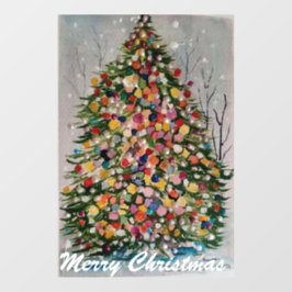 Vinilos Para Cristales Árbol de Navidad - Feliz Navidad