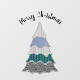 Vinilos Para Cristales Árbol de Navidad maravilloso con clima alegre