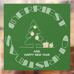 Vinilos Para Cristales Árbol navideño más bonito