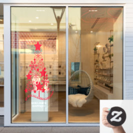 Vinilos Para Cristales Árbol navideño personalizado