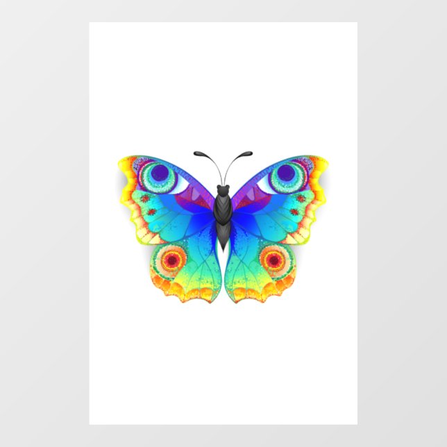 Vinilos Para Cristales Arcoiris mariposa Peacock Eye (Hoja)